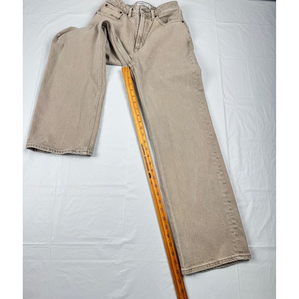 Abercrombie & Fitch Curve Love The 90s Relaxed Jean High Rise Tan 26 2s - Picture 2 of 10
